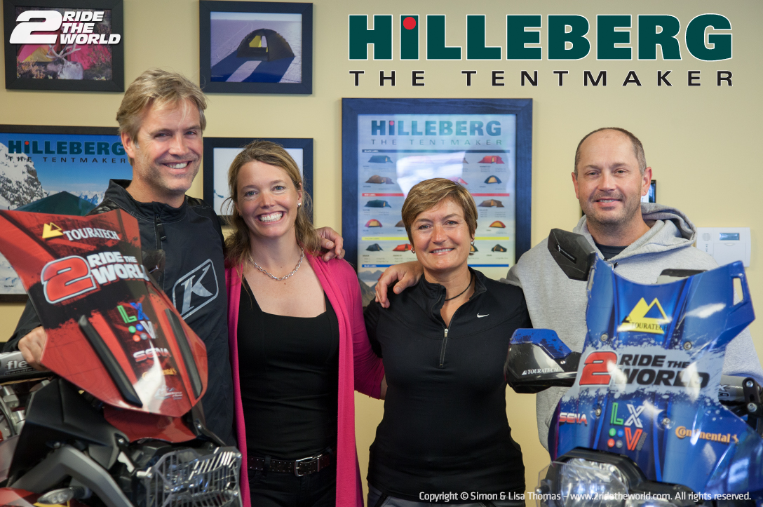 Hilleberg - with our good friends Hilleberg CEO Petra Hilleberg and Stuart Craig